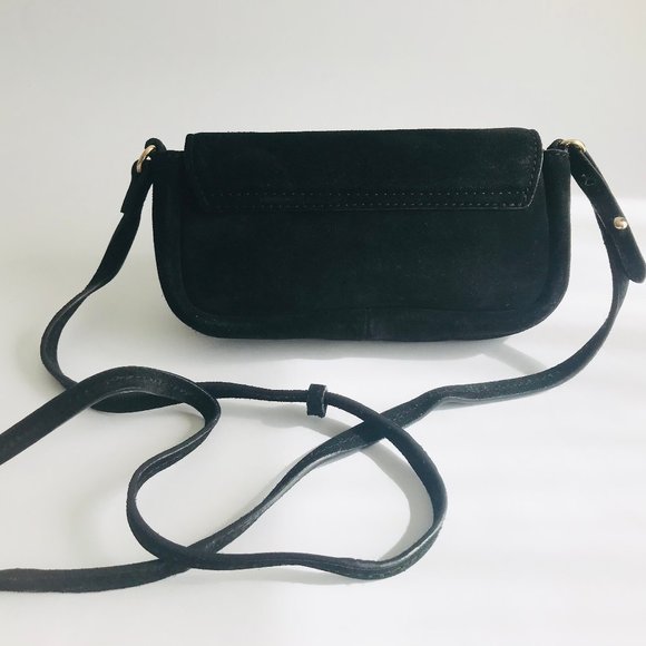 Black Suede Mini Bag - Picture 3 of 5